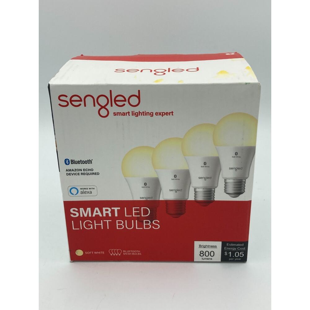 Sengled Alexa Light Bulb, S1 Auto Pairing (Pack of 4), Soft White (2700k)